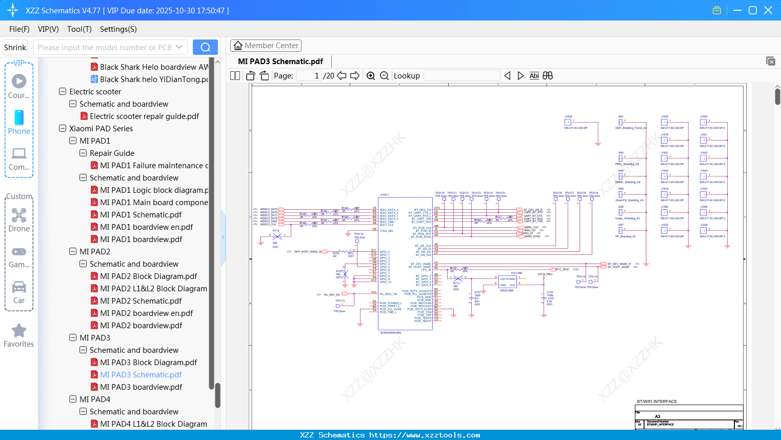 Xiaomi MI PAD3 Schematic